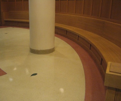 Waiting area outside classroom