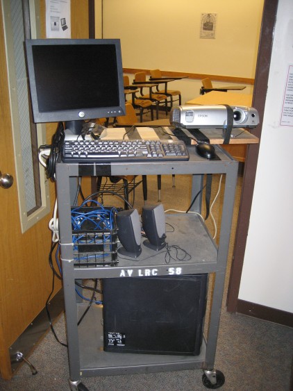 A really bad computer cart